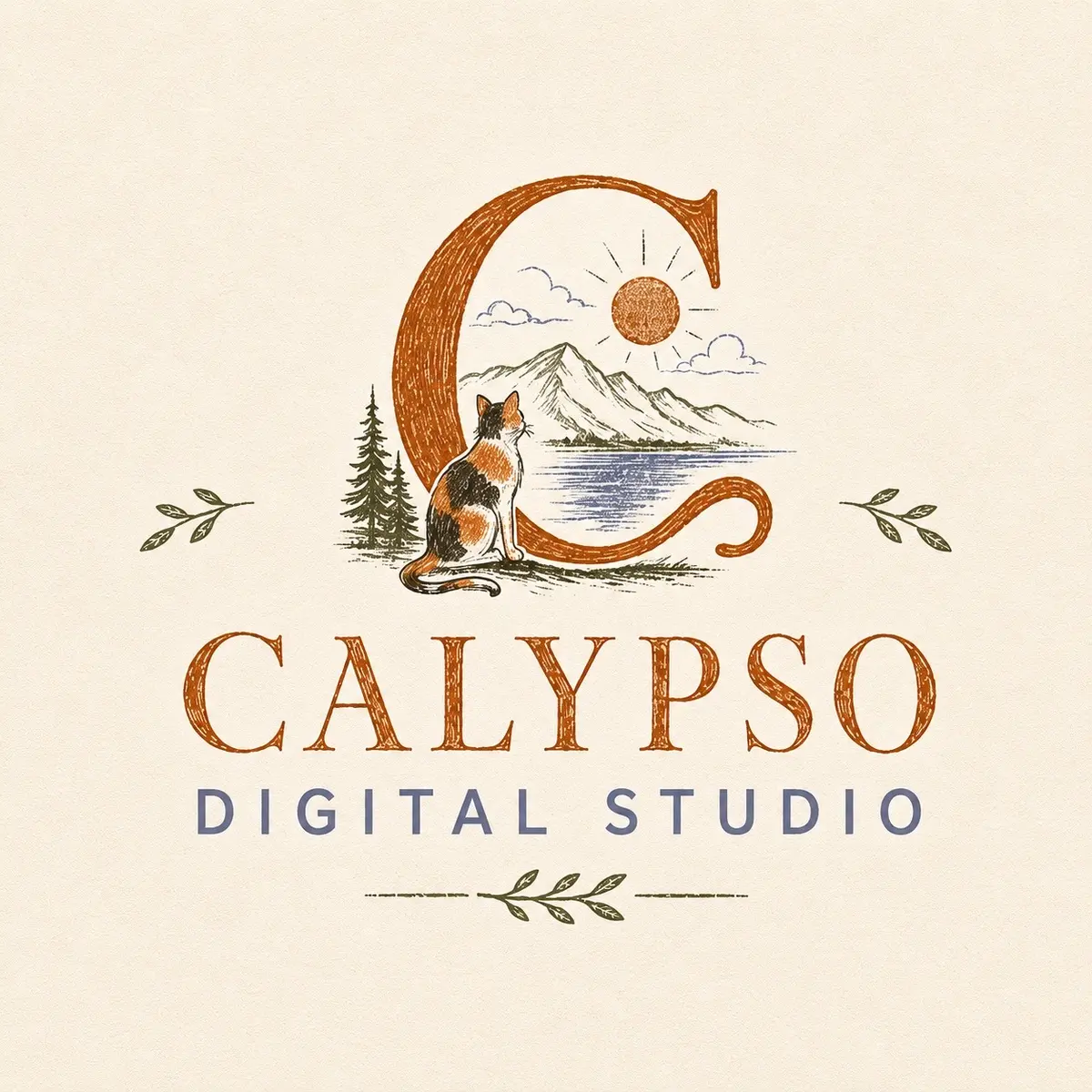 Calypso Digital Studio illustrated logo